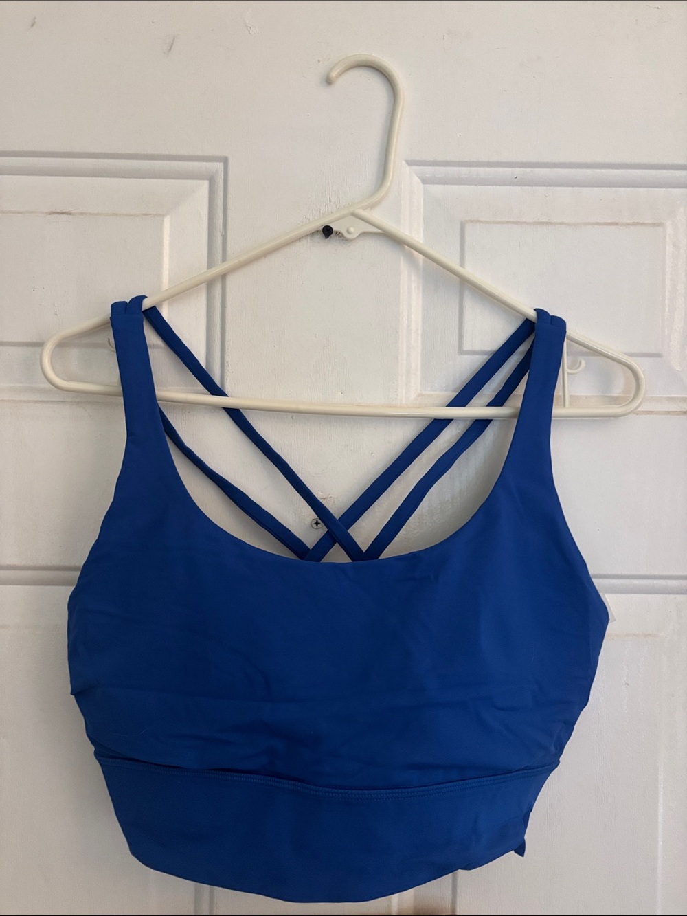 Lululemon Energy Bra Long Line, Symphony Blue, Size 14